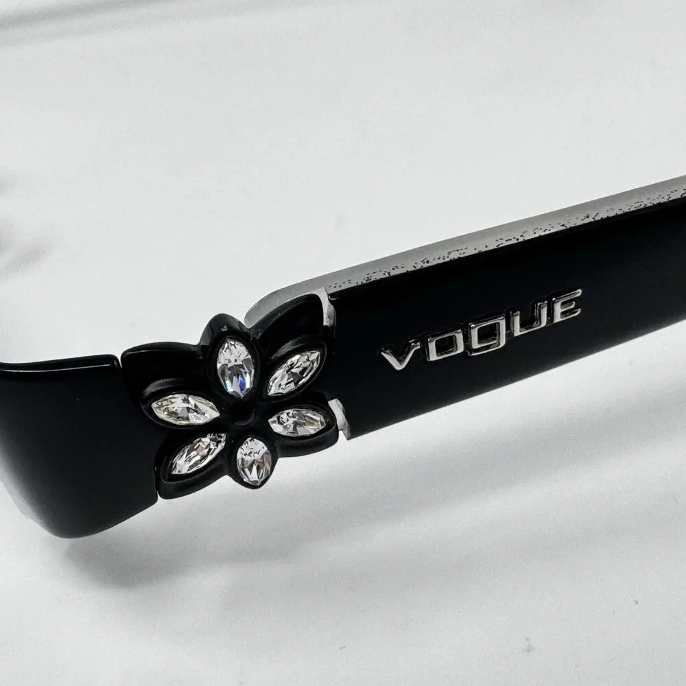 Vogue VO3659-B 352 Gloss Black Rhinestone Eyeglass Frames 50-17-135